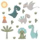 Adesivo de Parede Infantil - Dinossauros - Quarto - Bebê - Menino - Menina - 019ir