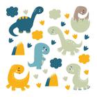 Adesivo De Parede Infantil Desenho Dinossauro Baby-G 75X79Cm - Mix Adesivos  - Adesivo de Parede - Magazine Luiza