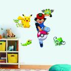 Adesivo De Parede Infantil Pokemon - Pikachu - Pokebola - Ra Personalize
