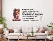 Adesivo De Parede K-Pop - Garota E Frase Bts Adesivos Teen