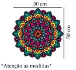 Adesivo De Parede Mandala Colorida Mod03