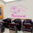 Adesivo Decorativo Parede Salão Estética Manicure Unhas M55