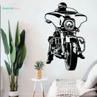 adesivo de parede moto de estrada piloto - Senhorita Decor