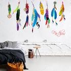Adesivo de parede multicolorido Luck Flying Feather PVC 70x100cm