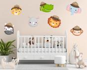 Adesivo de parede para quarto infantil safari