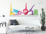 Adesivo De Parede Pilates Yoga Academia Frase Motivacional - senhorita  decor - Adesivo de Parede - Magazine Luiza