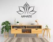 Adesivo De Parede Sala De Meditação Namaste Buda Flor Lotus - pinkie