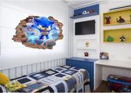 Adesivo de Parede Sonic 3D - Quarto Infantil