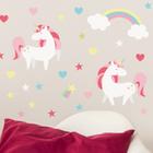 Adesivo de Parede Unicornio Mágico Infantil para Quarto
