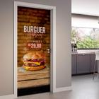 Adesivo De Porta Burguer Artesanal-93X210Cm