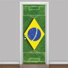 Adesivo De Porta Campo De Futebol Brasil - 215x90cm