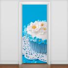 Adesivo De Porta Cozinha 12 Cupcake - 215X98Cm