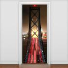 Adesivo De Porta Ponte Golden Gate 215X80Cm
