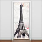 Adesivo De Porta Torre Eiffel Miniatura 215X90Cm