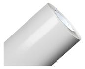 Adesivo Decorativo Branco Brilho Envelopamento Móveis 10mx50cm - BGA
