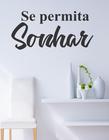 Adesivo Decorativo De Parede Frase Se Permita Sonhar