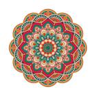 Adesivo Decorativo de Parede - Mandala com 60cm - Sala - 008ir