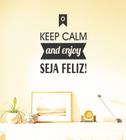 Adesivo Decorativo De Parede Sala E Quarto Frase Keep Calm