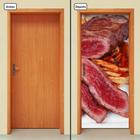Adesivo Decorativo de Porta - Carne - Churrasco - 041cnpt
