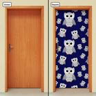 Adesivo Decorativo de Porta - Corujas - 747cnpt