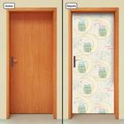 Adesivo Decorativo de Porta - Corujas - Infantil - 150cnpt