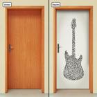 Adesivo Decorativo de Porta - Guitarra - 699cnpt