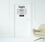 Adesivo Decorativo Para Porta Gamer Login - Ra Personalize