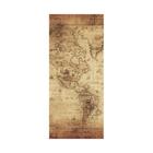 Adesivo Decorativo Porta Mapa Antigo Retro Continentes Países - ColorMyHome
