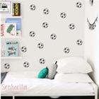 Adesivo Decorativo Quarto De Menino Kit Mini Bola De Futebol