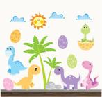 Adesivo Dinossauro Infantil Papel de Parede Zoo Animais M02