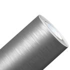 Adesivo Envelopamento Aço Escovado Prata Geladeira 1m x 1m