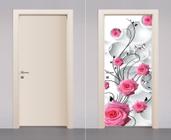 Adesivo Envelopamento Decorativo De Porta Rosas Flores - Best