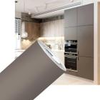 Adesivo Envelopamento Móveis Cozinha Taupe Fosco 0,61x10m - IMPRIMAX
