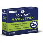 Adesivo Epoxi Massa Polyfort 50Gr Pulvitec Da004 - Kit C/12