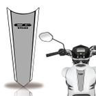 Adesivo Faixa Gravata Tanque Moto Cg 125/150/160 Titan Fan Start Cinza Branco