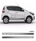 Adesivo Faixa Lateral Decorativa Fiat Mobi 2016 Cinza - Resitank