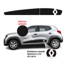 Adesivo Faixa Lateral Renault Kwid Com Emblema Vazado