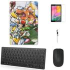 Adesivo Galaxy Tab S7 Plus T970/t975 Pokémon 5/Tecl/Mou/Can/Pel Preto