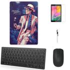 Adesivo Galaxy Tab S8 Plus SM-X806 Michael Jackson/Tecl/Mou/Can/Pel Preto