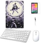 Adesivo Galaxy Tab S8 Plus SM-X806 Pokémon Mewtwo /Tecl/Mou/Can/Pel Branco