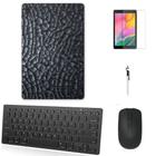 Adesivo Galaxy Tab S8 Plus SM-X806 Textura Preto /Tecl/Mou/Can/Pel Preto - Skin Zabom