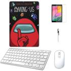 Adesivo Galaxy Tab S8 SM-X7068 Among Us /Tecl/Mou/Can/Pel Branco