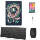 Adesivo Galaxy Tab S8 SM-X7068 Chihiro/Tecl/Mou/Can/Pel Preto