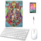 Adesivo Galaxy Tab S8 Sm-X7068 Rick Morty /Tecl/Mou/Can/Pel