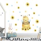 Adesivo kit infantil abelha flores girassol jardim - Conspecto
