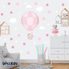 Adesivo Kit Infantil animal balão rosa quarto menina - Conspecto