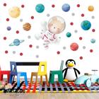 Adesivo Kit Infantil menino animal urso astronauta
