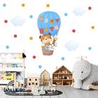 Adesivo kit infantil tigre balão azul