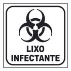 Adesivo Lixo Infectante 1 Unidade 12x12cm - Royal Print