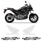 Adesivo Moto Honda Nc 750x 2011/2016 Emblema Prata Refletivo